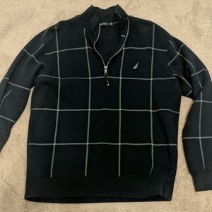 Men's Navy Nautica fleece pullover